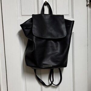 Victoria’s Secret Jet Black Backpack pebble leather